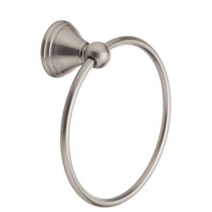 Harney Hardware Towel Ring Set, Alexandria Collection, Satin Nickel Finish NWT